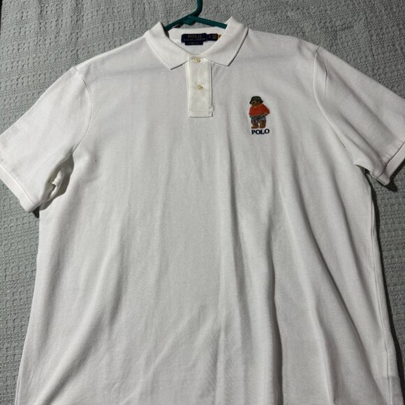 Polo Ralph Lauren Classic-Fit Polo Bear Mesh Polo Shirt - Picture 1 of 4
